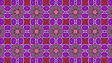 Çok renkli animasyonlu desen. Soyut kaleydoskop arka plan. 3D render