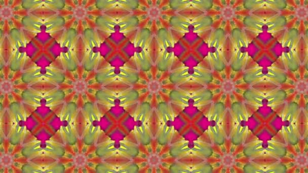 Motif animé multicolore. fond kaléidoscope abstrait. 3d rendu 