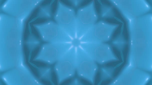 Light Blue Animated Pattern Abstract Kaleidoscope Background
