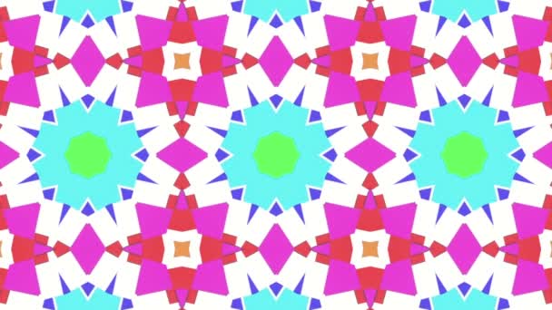 Multicolore fond kaléidoscope animé. Rendement 3D. Animation abstraite 