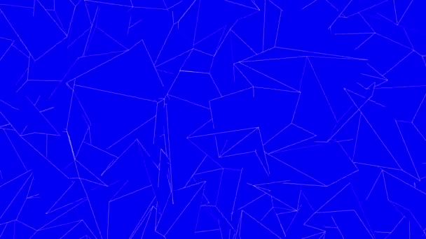 Біла Сітка Деформується Синьому Фоні Абстрактна Анімація Візуалізація — стокове відео
