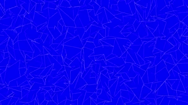 Malla Blanca Deforma Sobre Fondo Azul Animación Abstracta Renderizado — Vídeo de stock