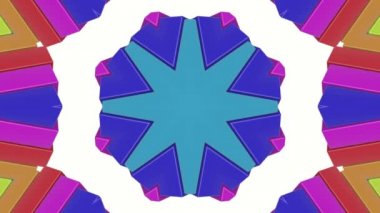 çok renkli soyut animasyon desen. kaleydoskop arka plan. 3D render