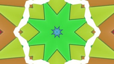 çok renkli soyut animasyon desen. kaleydoskop arka plan. 3D render