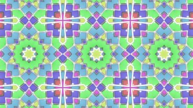 çok renkli soyut animasyon desen. kaleydoskop arka plan. 3D render