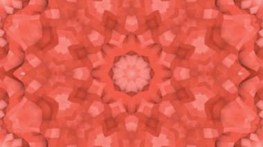 siyah soyut animasyon desen. kaleydoskop arka plan. 3D render