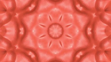 Soyut animasyon desen mercan renk. 3D render