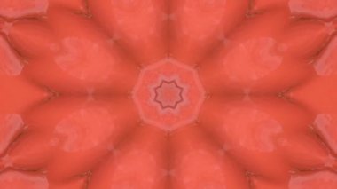 Soyut animasyon desen mercan renk. 3D render