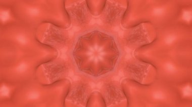 Soyut animasyon desen mercan renk. 3D render
