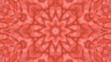 Soyut animasyon desen mercan renk. 3D render