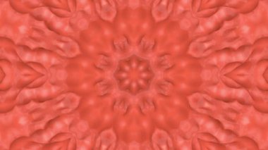 Soyut animasyon desen mercan renk. 3D render