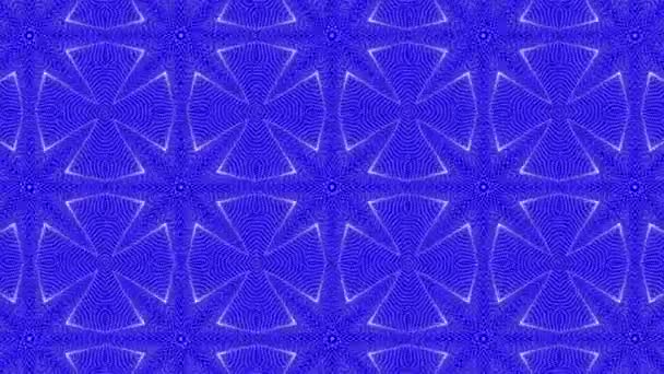 Rouge-bleu motifs abstraits animés kaléidoscope fond. 3d rendu 