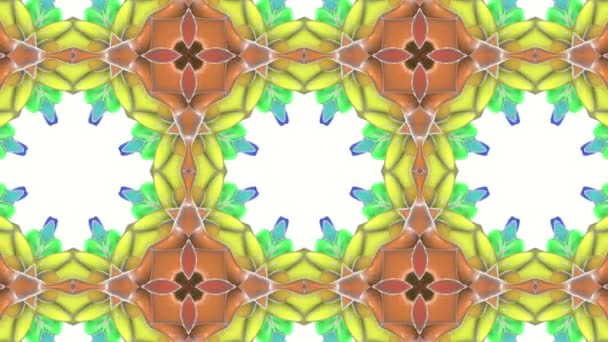 Fond animé abstrait en trois dimensions. modèles de kaléidoscope. 3d rendu 