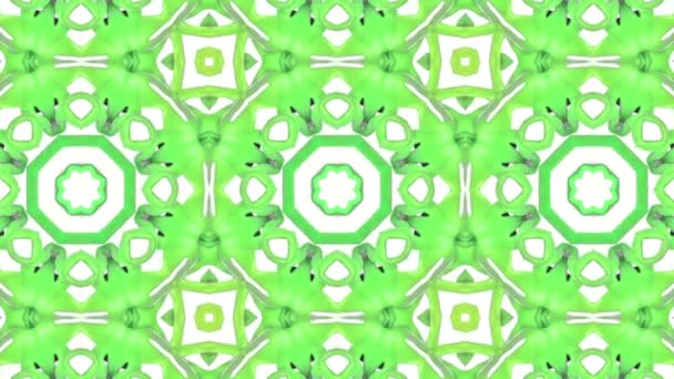 Three Dimensional Abstract Animated Background Kaleidoscope Patterns Render — Stock Video