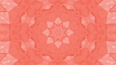 Soyut animasyon desen mercan renk. 3D render