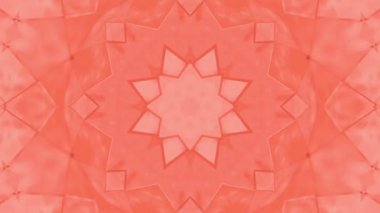 Soyut animasyon desen mercan renk. 3D render