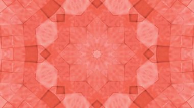 Soyut animasyon desen mercan renk. 3D render