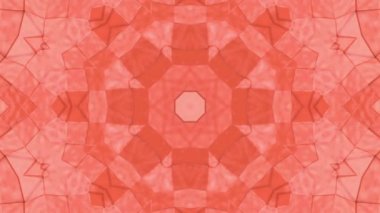 Soyut animasyon desen mercan renk. 3D render