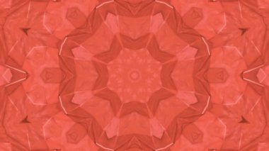 Soyut animasyon desen mercan renk. 3D render