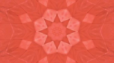 Soyut animasyon desen mercan renk. 3D render