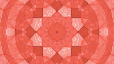 Soyut animasyon desen mercan renk. 3D render