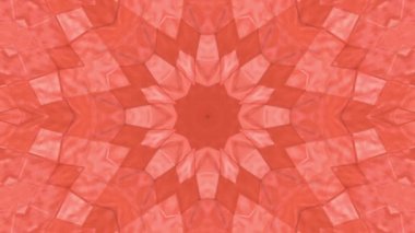 Soyut animasyon desen mercan renk. 3D render