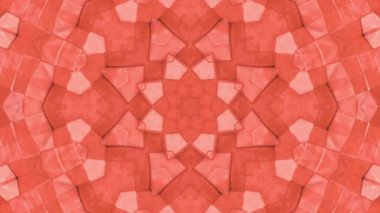 Soyut animasyon desen mercan renk. 3D render