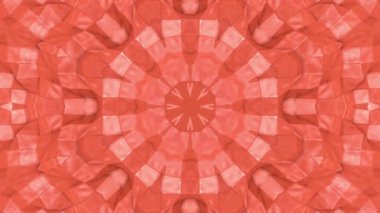 Soyut animasyon desen mercan renk. 3D render