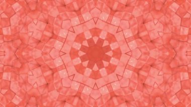 Soyut animasyon desen mercan renk. 3D render