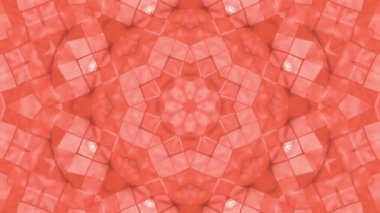 Soyut animasyon desen mercan renk. 3D render