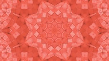 Soyut animasyon desen mercan renk. 3D render