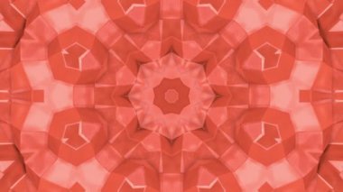 Soyut animasyon desen mercan renk. 3D render