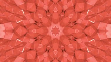 Soyut animasyon desen mercan renk. 3D render