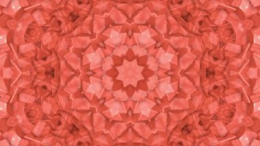 Soyut animasyon desen mercan renk. 3D render