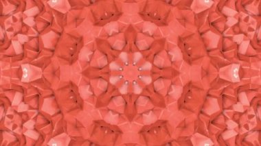 Soyut animasyon desen mercan renk. 3D render