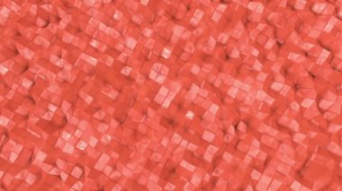 Soyut animasyon desen mercan renk. 3D render