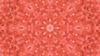 Soyut animasyon desen mercan renk. 3D render