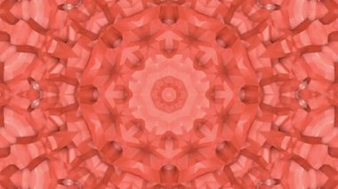 Soyut animasyon desen mercan renk. 3D render