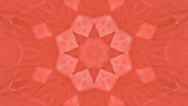 珊瑚颜色的抽象动画图案 — 图库视频影像