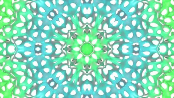 Abstract Kaleidoscope Background Render — Stock Video