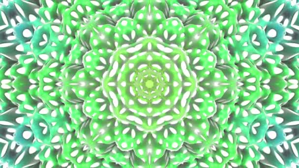 Abstract Kaleidoscope Background Render — Stock Video