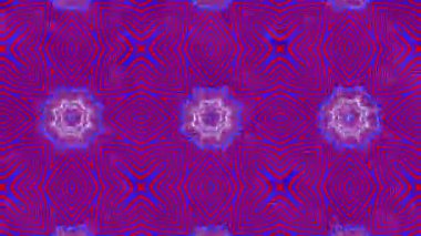 kırmızı-mavi animasyonlu desenleri. Soyut kaleydoskop arka plan. 3D render