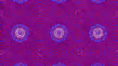 kırmızı-mavi animasyonlu desenleri. Soyut kaleydoskop arka plan. 3D render