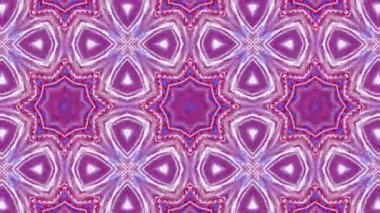 kırmızı-mavi animasyonlu desenleri. Soyut kaleydoskop arka plan. 3D render