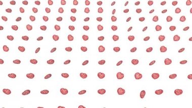 Beyaz bir arka plan üzerinde hareket üç boyutlu ajur kalpler. Animasyonlu ekran koruyucu. 3D render