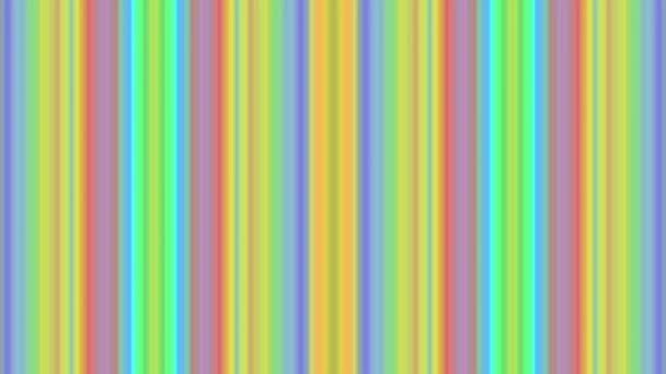 Moving Multicolored Stripes Background Render — Stock Video