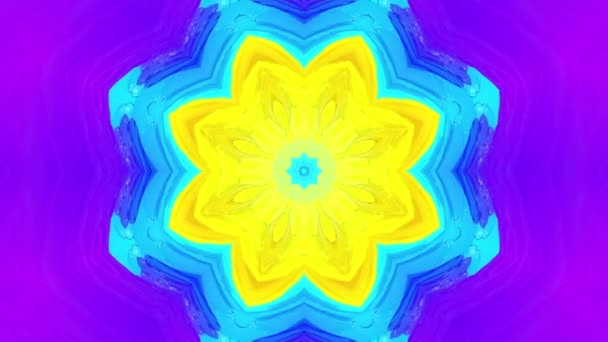 Vielfarbige Bewegungsmuster Animierter Dreidimensionaler Kaleidoskop Hintergrund Darstellung — Stockvideo