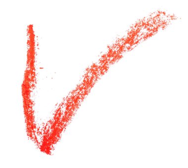 beyaz zemin üzerine kırmızı pastel çizgili