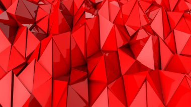 Kırmızı deforme üç boyutlu uçak. arka plan. 3D re