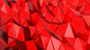 Kırmızı deforme üç boyutlu uçak. arka plan. 3D re